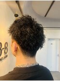 アップバングツイストスパイラルパーマ