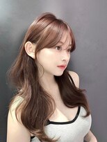 アディション 新宿(ADITION)&nbsp;韓国ヘーゼルブラウンベージュ#レイヤーカット#髪質改善#前髪