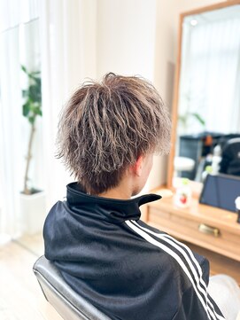 セイドット フクオカ(Say.FUKUOKA) 【メンズ★大名】ツイストスパイラルパーマ×ハイライトカラー