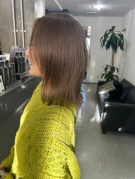 キング(K!ng) 縮毛矯正髪質改善ハイライトレイヤーカット楠葉美容室エクステ