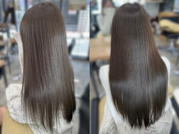 エガオ 藤沢店(EGAO)の写真/長持ち×髪質改善。丁寧なケアで上質なうる艶髪へ。短時間＆高コスパも人気【朝7時営業】