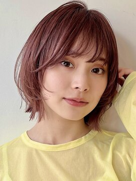 ガーデン 銀座(GARDEN) 顔まわりレイヤー/イメチェン/ミニウルフ/チェリーブラウン/銀座