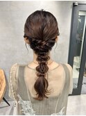 編みおろしアレンジ