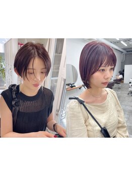 似合わせショート！洗練された、決めすぎない、柔らかい質感のスタイル☆【柏/ショートボブ/レイヤー】