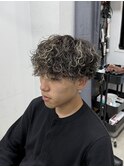 【波巻きパーマ】【波巻きスパイラル】【ホワイトメッシュ】