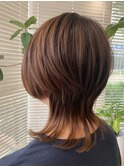 可愛い小顔ショートカット前下がりウルフカット