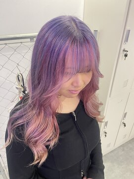 エススウィート 京都駅店(S.SWEET) アンブレラカラー☆パープル×ピンク