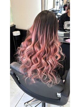 ヘアーデザイン ジェルム(Hair Design germe) ピンク グラデーション MAYUKO