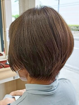 ヘアークリアー 春日部 ミセス 首元すっきり軽やかアシメショートスタイル 美シルエット