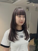 ルイ(ROUIS produced by LUCK 津田沼) ROUIS 津田沼 ピンクバイオレット ハイライト レイヤー