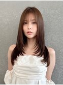 ブリーチなし/韓国風巻/レイヤーカット/髪質改善/縮毛矯正/銀座