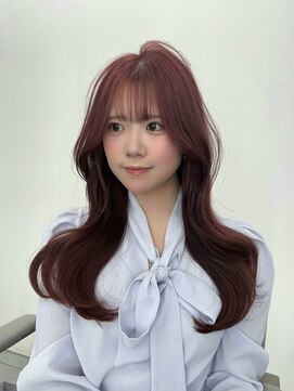 トゥルークリエイション 渋谷(True Creation) 【爆裂大人気】透明感ルビーレッド×韓国くびれロング