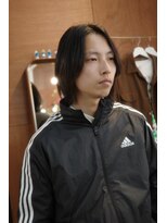 エディ(Edy)&nbsp;メンズセンターパート韓国ヘア眉毛カット岡山