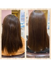 施術前にはくせの強さや過去のカラーやパーマの履歴までしっかりカウンセリング