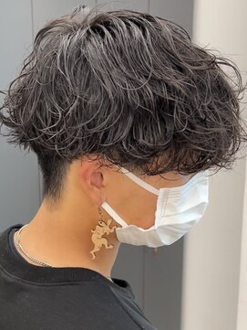 ノードオム 栄(NODE HOMME) 波巻きスパイラルツイストスパイラルパーママッシュメンズヘア