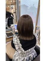 アリスバイアフロート 自由が丘(ALICe by AFLOAT) ブリーチなしダブルカラーでココアブラウン