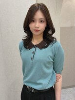 ジーナ 札幌大通(Zina) 美髪*韓国風ふんわりカール*セミロングヘア*Zina札幌大通