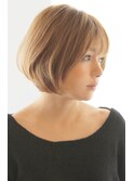３０代・４０代に人気シルエットの綺麗なボブスタイル