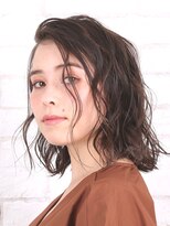 アース コアフュールボーテ 熊谷店(EARTH coiffure beaute)&nbsp;大きめカールの柔らかミディ
