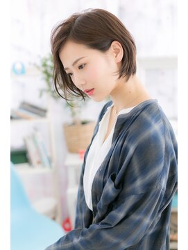 ヘアアンドビューティー ミック(Hair & Beauty miq) ノーバング＆ワンレン…大人ボブb