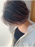ショートバレイヤージュ【hub(hair)天神今泉】