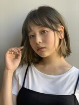 ブラウヘアアンドケア(care)&nbsp;インナーカラー＋ヘルシーボブ