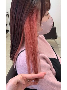 リッシュ ユーカリが丘店(Lish) ピンクのインナーカラー