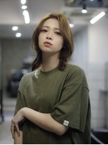 スラップス(SLAPS.)&nbsp;ウルフ　センターパート　大野城　美容室