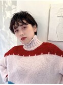 耳掛けショート/抜け感ショート/ショートパーマ