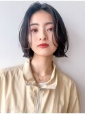 切りっぱなし/イメチェン/前髪カット/韓国風/ボブ