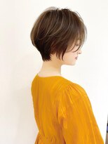 20代30代40代大人可愛い耳掛けひし形くびれ丸みショート