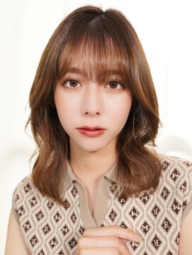 ラフィス ヘアー ヴォーグ 天王寺あべの店(La fith hair vogue) 【La fith】くびれレイヤーミディアム×ミルクティーベージュ