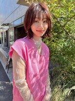 シエナ 渋谷(Siena)&nbsp;Siena オレンジブラウン×くびれボブ　20代38代　渋谷