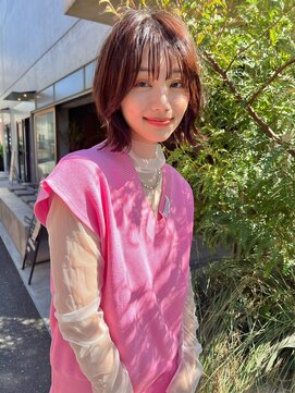 シエナ 渋谷(Siena) Siena オレンジブラウン×くびれボブ　20代38代　渋谷