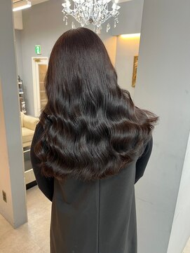 ドロシー 郡山桑野店(Dorothy) イメチェンハッシュカットフルバング似合わせレッドブラウン