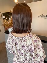 メデル(mederu) 伸ばしかけ外ハネボブレイヤーボブ艶感カラー透明感20代30代40代