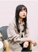 大人かわいい暗髪スタイル