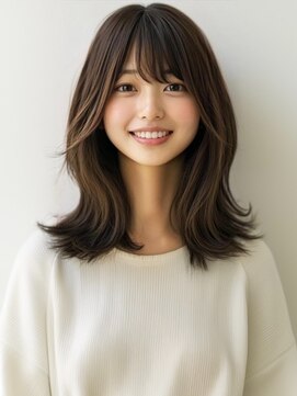 アルトリスト(Altruist Aging×HAIR&SPA) ★ダークアッシュ大人ガーリーボブ着物ミディアムレイヤーカット