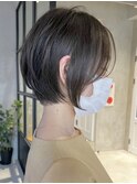 タッセルボブヘア韓国ボブレイヤーシースルーバンググレージュ●