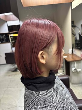 サロン クラッチ クリエイティブ コンセプト(salon CLUTCH creative concept) wine pink × feminine bob