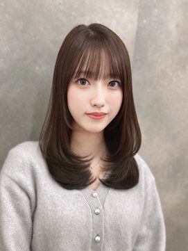 クム(kumu) 【kumu】韓国風レイヤー/小顔おくれ毛/くびれミディ/栄/名古屋