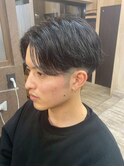 MEN’S HAIR/刈り上げセンターパート/マッシュヘア
