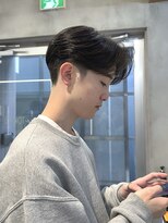 メンズセンターパート