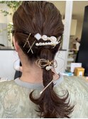 編み下ろし/ヘアアレンジ