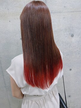 アイビー 吉祥寺(aivee) グラデーションカラー×ロンググラデ×オレンジ×レッド