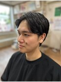 ゆるパン/フェザー/ナチュラルパート/アイロンパーマ/床屋/理容