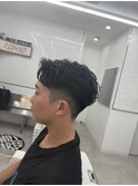 ツーブロックショート