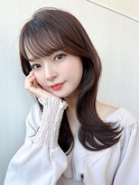 ラルユー 金山(LallYou)&nbsp;20代大人かわいい外ハネセミロング × グレージュ