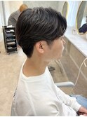 MEN’S HAIR/ブルーブラック/フェザーパーマ/津田沼