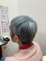 美容室ヒラトヤ 都南店 お手入れ簡単◎白髪ぼかしハイライトグレイカラー